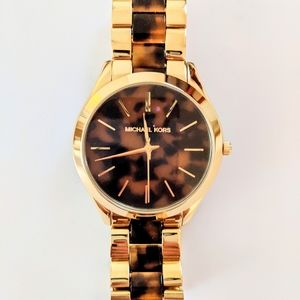Like New Michael Kors Tortoise Shell Gold …